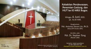 Kebaktian HUT ke-10 MRII Bogor dan Pendewasaan GRII Bogor @ Bellanova Country Mall Ruko 8 no. 3-5